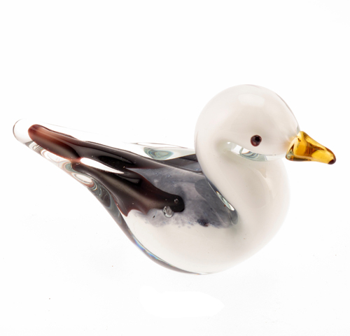 Small glass seagull - Petite mouette en verre 8cm